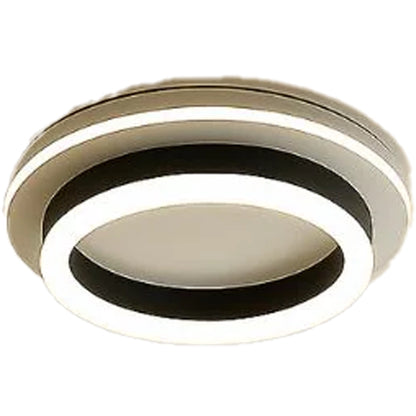 МОДЕРЕН LED полилей 25W, диаметър 20 см, кръгъл, студена/топла/неутрална светлина, черен