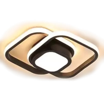 DUOFORM LED полилей, 21W, 3 квадрата, студена/топла/неутрална светлина, черен