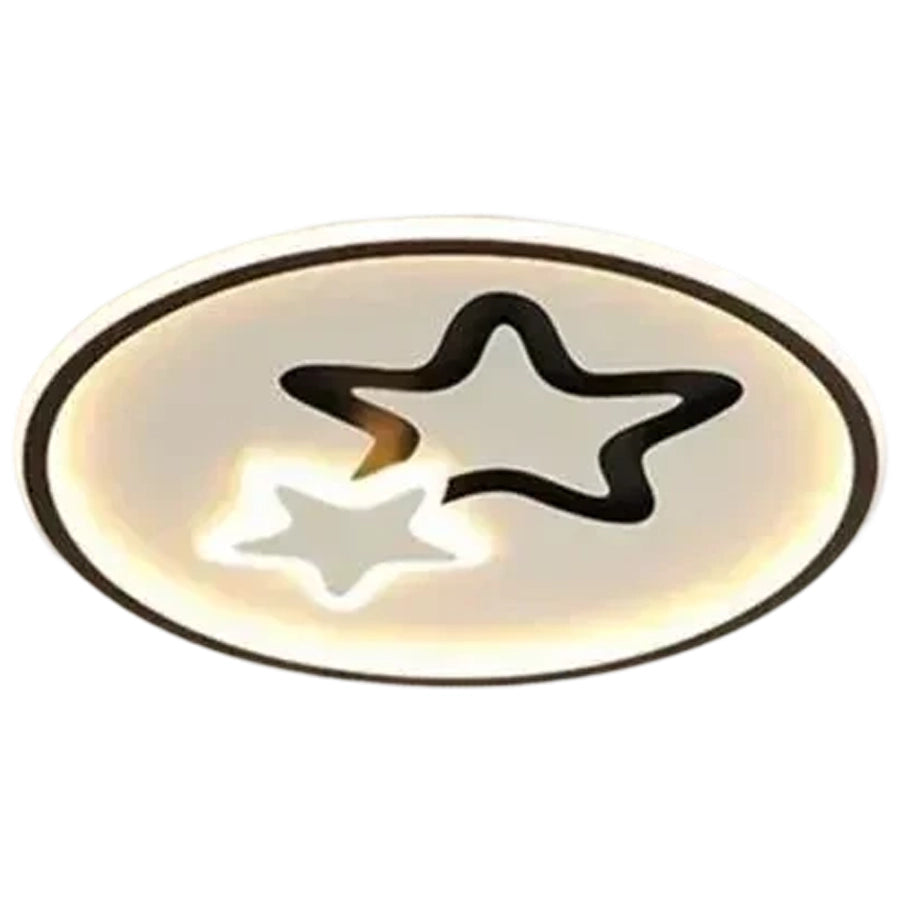 LED полилей с емелен дистанционно управление 57W, звезда, студена/гореща/неутрална светлина, нестабилна, черна