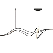 Окачен LED полилей с дистанционно LIBRE, 42W, Студена/Топла/Неутрална светлина, Димируем, Черен, Регулируема по височина