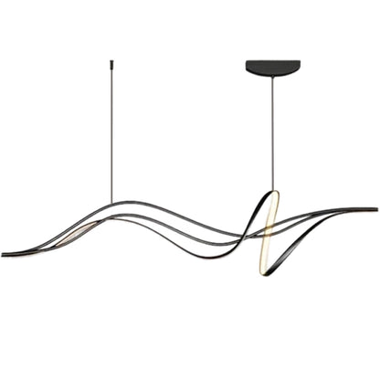 Окачен LED полилей с дистанционно LIBRE, 42W, Студена/Топла/Неутрална светлина, Димируем, Черен, Регулируема по височина