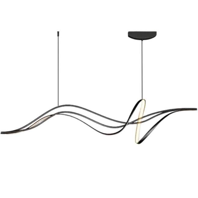 Окачен LED полилей с дистанционно LIBRE, 42W, Студена/Топла/Неутрална светлина, Димируем, Черен, Регулируема по височина