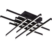 LED полилей с дистанционно управление LINEX, 108W, 8 елемента, студена/топла/неутрална светлина, димируем, черен