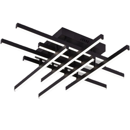 LED полилей с дистанционно управление LINEX, 108W, 8 елемента, студена/топла/неутрална светлина, димируем, черен