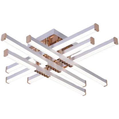 LED полилей с дистанционно управление LT178/6WH, 84W, 6 елемента, студена/топла/неутрална светлина, димируем, бял