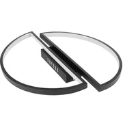 LED полилей с дистанционно VECTOR ARCUS 52W, 2 Елемента, Студена/Топла/Неутрална светлина, Димируем, Черен