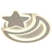 Nova LED полилей с дистанционно управление, 89 W, димируем, във формата на луна и звезда, бял