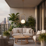 Loft Loft Gallery Modern, 1x E27, златисто бяло, метал, регулируема височина