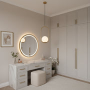 Loft Loft Gallery Modern, 1x E27, златисто бяло, метал, регулируема височина