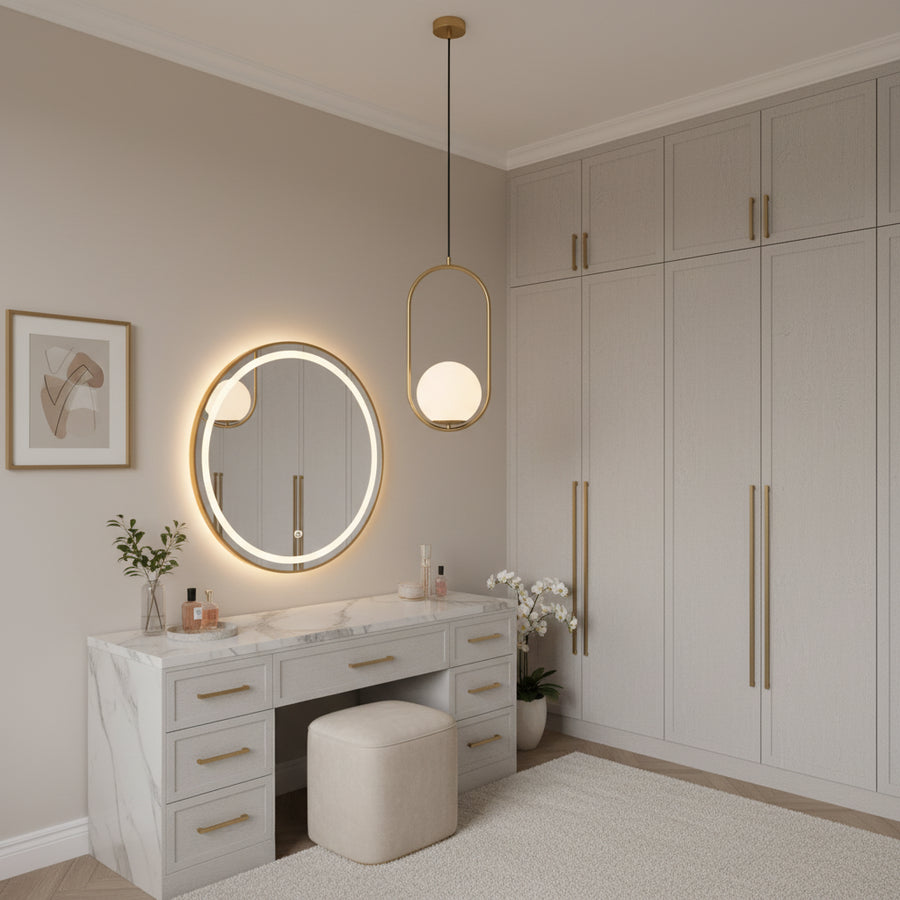 Loft Loft Gallery Modern, 1x E27, златисто бяло, метал, регулируема височина