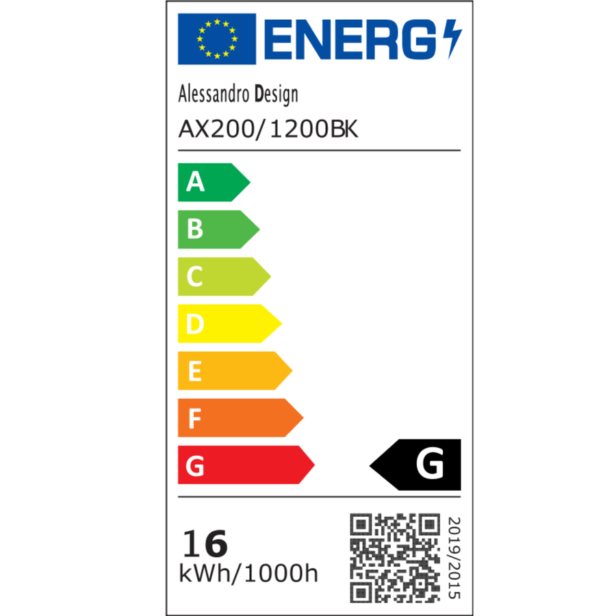 Нанесете Mack Exterter LED, 120 см дължина, 16W, IP65, метал, линеен, черен