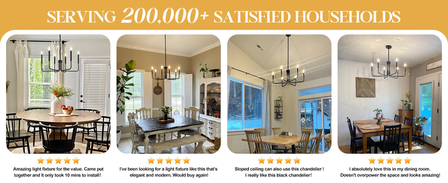 Метален полилей AVANT, тип висулка с рамена, кръгъл, 6xE14, черен