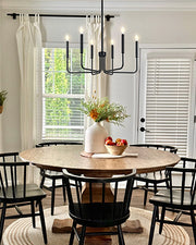 Метален полилей AVANT, тип висулка с рамена, кръгъл, 6xE14, черен