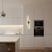 LED декоративна стенна лампа FYAN, 48 W, 59x14 см, топла / неутрална / студена светлина, злато, метал и акрил
