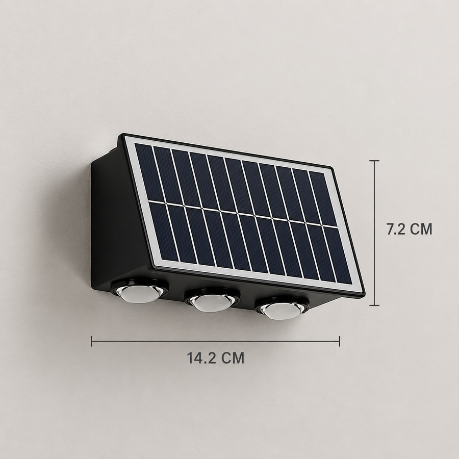 Нанесете LED външен LED Solaris, 6 източника на светлина, топла, черна светлина