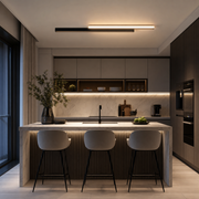 LED стенна лампа LINIUS 29W, 2 елемента, линейна, топла/неутрална/студена светлина, черно злато