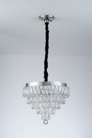 Candelabru поведе Cristal Cu Telecomanda Austin 56W DiMabil Argintiu
