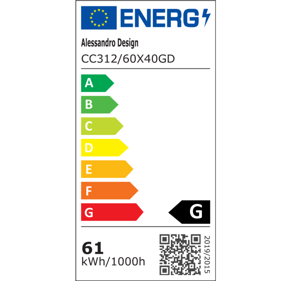 Кристален полилей, LINDERHOF Magno, 61 W, диаметър 60 см, студена/топла/неутрална светлина, злато, регулируема височина