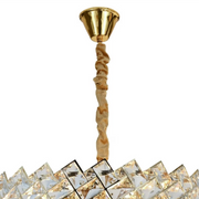 Кристален полилей Windsor Noble 5xe14, 40 cm диаметър, лъскаво злато, регулируема височина