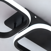 LED полилей VERTEX 35W, 3 квадрата, линеен, студена/топла/неутрална светлина, черен