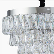 Candelabru поведе Cristal Cu Telecomanda Austin 56W DiMabil Argintiu