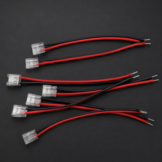 Клемен кабел LED лента, IP21, Ширина 0.8см