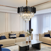 Candelabru Cristal BLOIS Nobile 5xE14, Diametru 40cm, Negru, Inaltime Reglabila Candelabre Cristal Default Title Alessandro Design