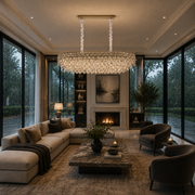 Candelabru Cristal ERDENET Supremo, 12xE14, 92x38x36 cm, Metal si Cristal, Auriu Lucios, Inaltime Reglabila