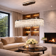 LED полилей с дистанционно управление, 114W, ROYALE Imperio, 70x33x120, студена/неутрална/топла светлина, димиране, сребро, кристал, стомана LED полилеи с дистанционно управление Заглавие по подразбиране Alessandro Design