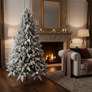 Decorațiune Brad Artificial GLEIS, 180 cm, 790 vârfuri, Suport Metalic, Plastic, Verde