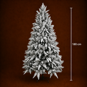 Decorațiune Brad Artificial GLEIS, 180 cm, 790 vârfuri, Suport Metalic, Plastic, Verde