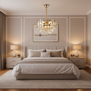 CRISTAL CHANDELIER ALFRED 6X E14 Golden