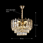 CRISTAL CHANDELIER ALFRED 6X E14 Golden