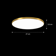 SOLIS LED плафон 27cm 20W Cold Light Gold