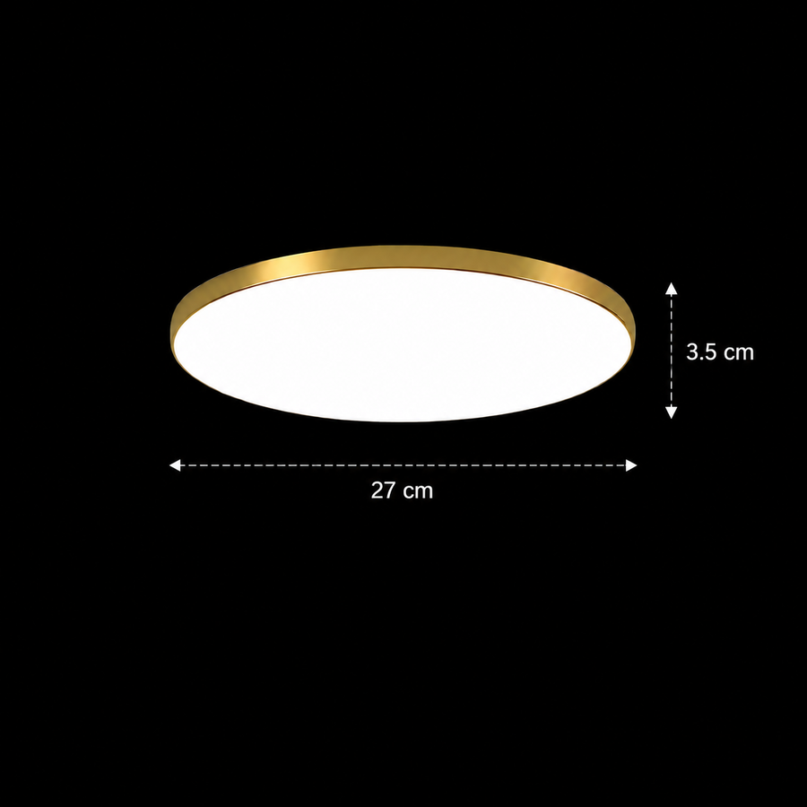 SOLIS LED плафон 27cm 20W Cold Light Gold