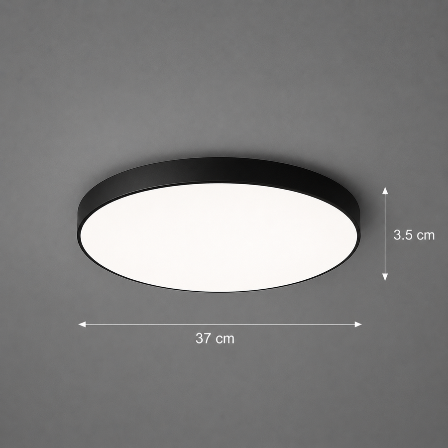SOLIS LED плафон 37cm 33W Cold Light Черен