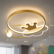 LED LED Rafael с дистанционно управление, 57W, намаляващ се, 3000k/4000k/6000k, злато