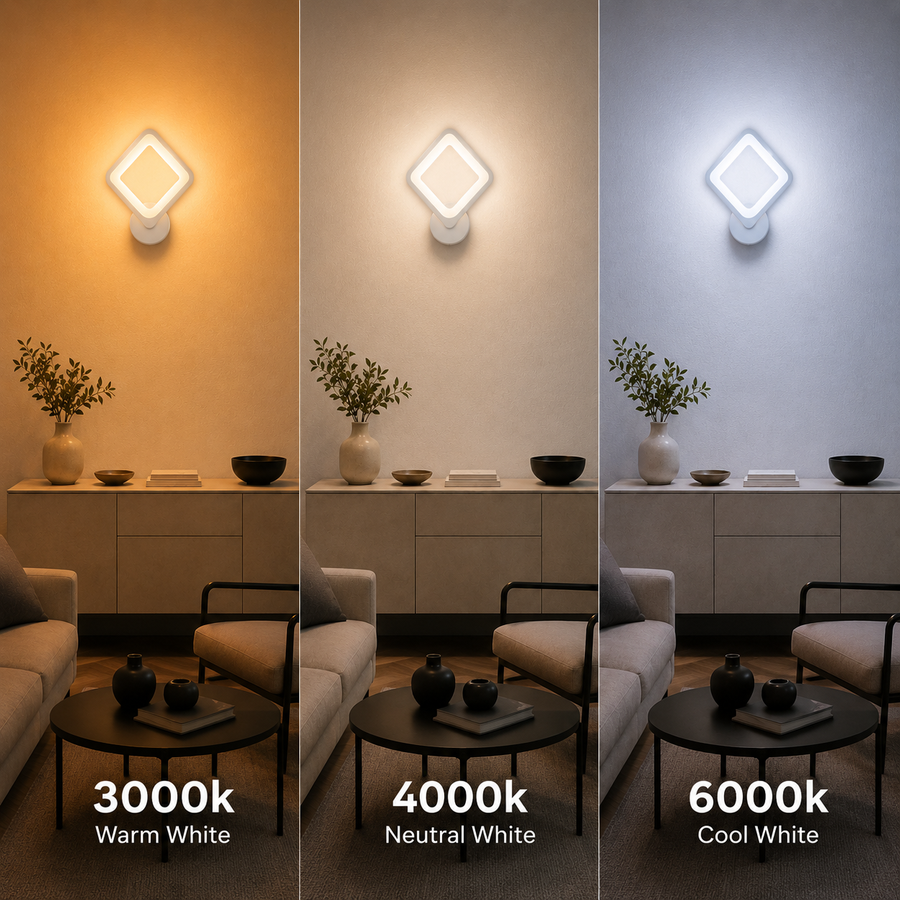 Нанесете Akila LED, 12W, бяла, студена/гореща/неутрална светлина