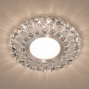 ORBITA LED спот, 5W, кръгъл, студена светлина + RGB, бял, смола и стъкло LED спот Заглавие по подразбиране Alessandro Design