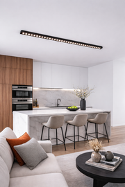 Proiector LED Liniar Aplicat Grilă 72W, Lumina Neutra 4000k, 90 surse, 2.4 metri Plafoniere LED Default Title Alessandro Design