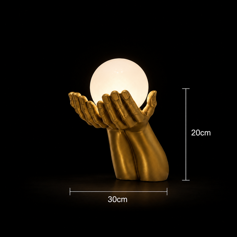 Aplica LED Decorativa RUKI, 30x20cm, 1xG9, Sticla si Resina, Auriu
