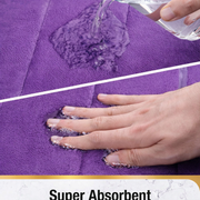 Комплект от 3 постелки за баня, 50x40 см, сини, неплъзгащи се