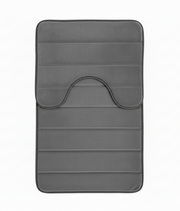 Комплект от 3 постелки за баня, 50x40 см, сини, неплъзгащи се