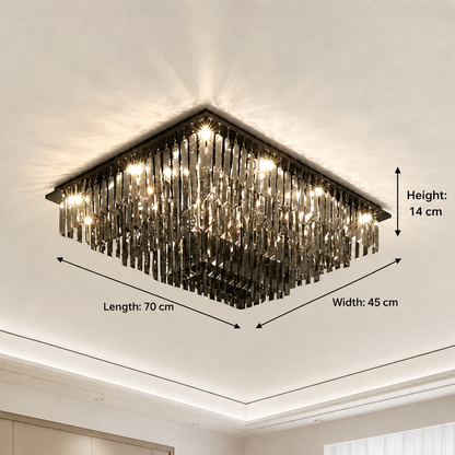 LED LED Crystal 57W, Xanthi, сребро