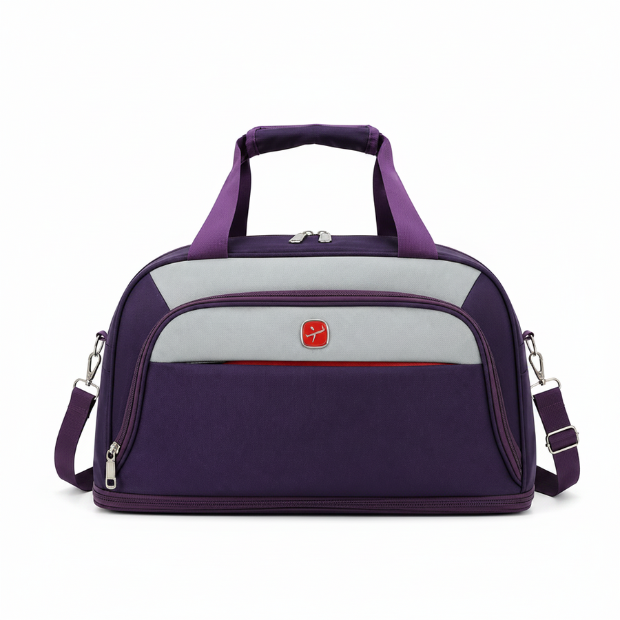 Разширяема пътна чанта KHIVA, 40x20x25 см, Оксфорд, лилава