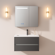 Ingrid шкаф с LED огледало DBP123 80x70 бяло