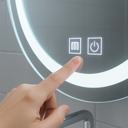 Кръгло LED огледало, 60 см, Lucea Touch, система против запотяване, димиране