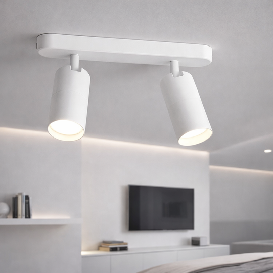 Полилей Joom с линеен проектор 2XGU10 Бял LED полилей Заглавие по подразбиране Alessandro Design