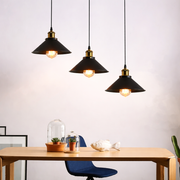 Висящ полилей, LV210/3L, 3*E27, кафяв, метал и тел, регулируема височина