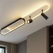 LED полилей с регулируем проектор за дизайн на Fisilla 49W, студена/гореща/неутрална светлина, черно